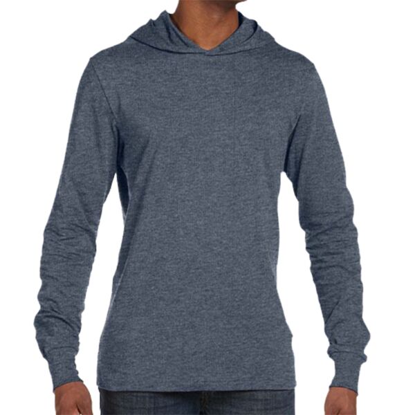 Canvas Unisex Long Sleeve Jersey Hooded T-Shirt Thumbnail