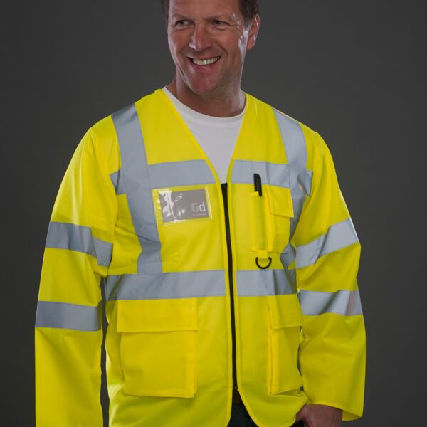 Hi-Vis Executive Long Sleeve Waistcoat Thumbnail