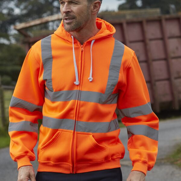 Hi-Vis Zipped Hoodie Thumbnail