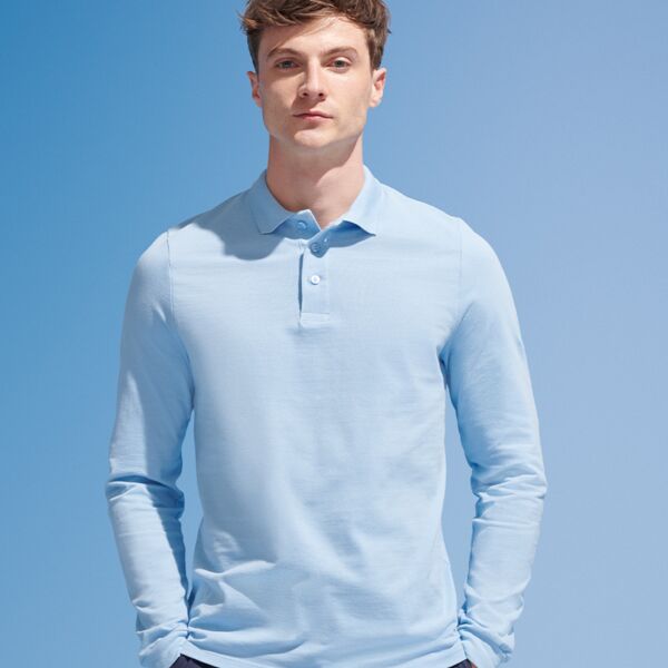 SOL'S Winter II Long Sleeve Cotton Piqué Polo Shirt Thumbnail