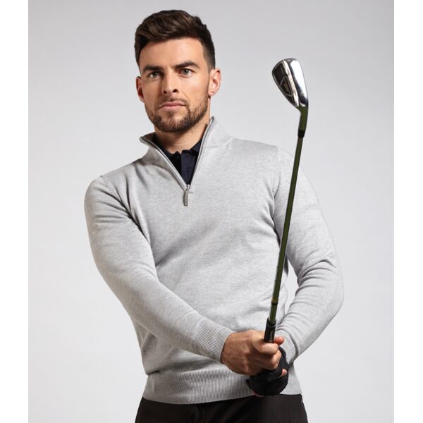 Glenmuir Zip Neck Cotton Sweater Thumbnail
