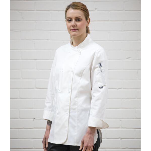 Dennys Ladies Long Sleeve Premium Chef's Jacket Thumbnail