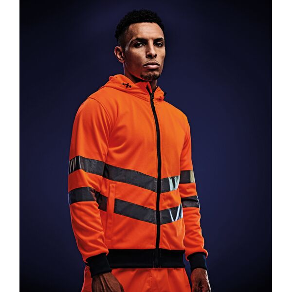 Regatta Hi-Vis Pro Extol Stretch Zip Hoodie Thumbnail