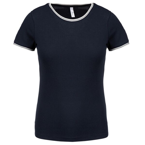Ladies’ piqué knit crew neck T-shirt Thumbnail